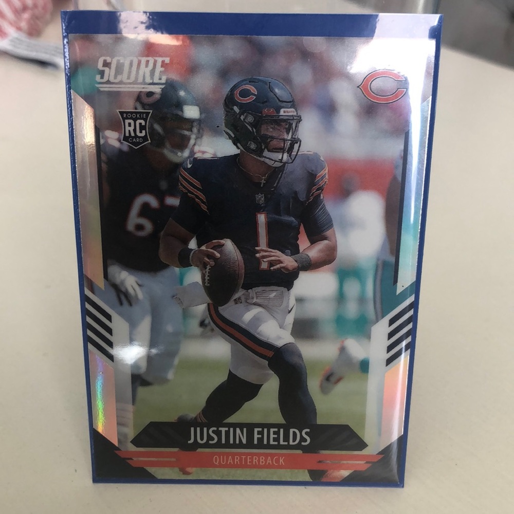 Justin fields “silver” football card